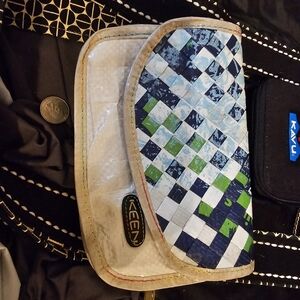 Keen Blue and Green Checkered Wallet